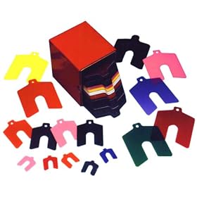 Precision Brand 1" x 1" x 0.001" Plastic Slotted Shim (Pack of 20)