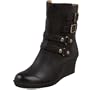 Nine West Women's Dudette Bootie,Black Lthr,8 M US
