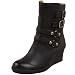 Nine West Women's Dudette Bootie,Black Lthr,10 M US