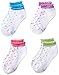 Hanes Ultimate Girls' 4-Pack Low-Cut Scallop Socks