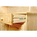 Links 20900815 Vitrine 3-t�rig "Siena", kiefer wei�