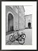 Bicycles in the Domplatz, Salzburg, Austria Framed Photographic Poster Print by Walter Bibikow, 21x29