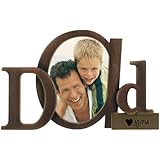 Malden Bronze Script Dad Picture Frame with One Opening