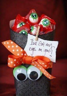 'I've Got My Eyes on You' Halloween Candy Gift Basket