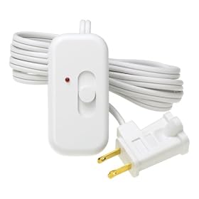 Lutron TT-300NLH-WH Credenza Lamp Dimmer White