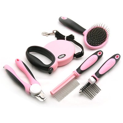 pink dog brush