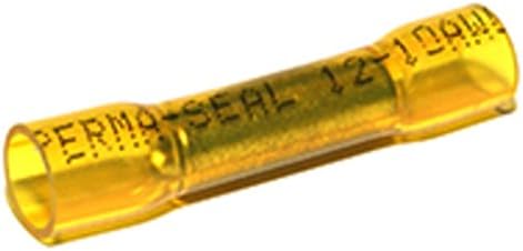 12-10 Gauge Step Down But Connector Heat Shrink Nylon Insulated Crimp Yellow - Pack of 10