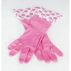【クリックで詳細表示】ウォッシンググローブ ドット ピンク