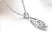 TOPSTARONLINE 18KGB Oval Zircon Pendant