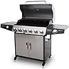 6+1 EDELSTAHL BBQ GASGRILL mit Temperaturanzeige + Timer