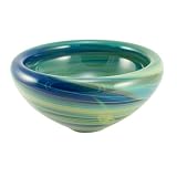 Jeff Price Art Glass 7-inch Calcedonio Blown Glass Bowl