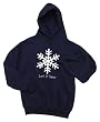 Let it Snow Navy or Black Hooded Sweatshirt