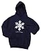 Let it Snow Navy or Black Hooded Sweatshirt