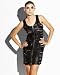 Stripped Leather Dress - bebe Addiction