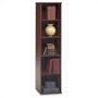 Bush Furniture Series C Open Single 72"H 4 Shelf Wood Bookcase in Hansen Cherry