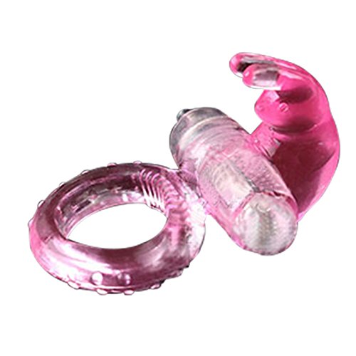 Ocaler®Male Super Strechy Jelly Rabbit Shape Strong Vibrating Cockring Vibrating Penis Ring
