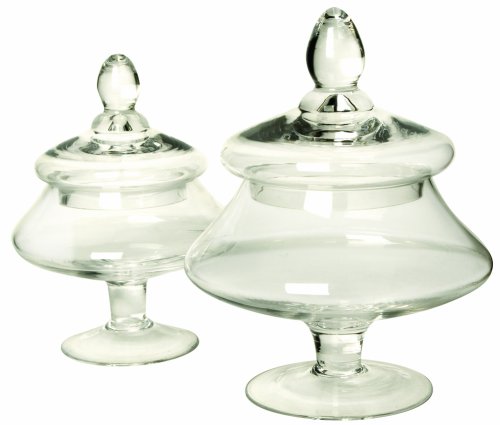 We have Gerson Princess Glass Apothecary Jars, Set of 2 with We have Gerson Princess Glass Apothecary Jars, Set of 2 with