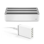 Anker® 5台同時 充電ステーション & 40W 5ポート USB急速充電器 お得セット スマートフォン、タブレット、その他のデバイス対応 【PowerIQ搭載】 (ホワイト)