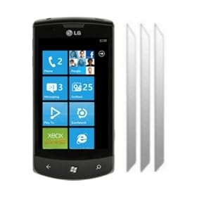 KC-Electronics LG E900 Optimus 7 3 Pack LCD Screen Protector Guards