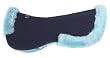Merino Sheepskin Half Pad, Navy/Lt. Blue