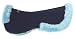 Merino Sheepskin Half Pad, Navy/Lt. Blue