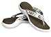 Apparel : Crocs Capri Flip Flops Womens - Chocolate Print
