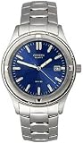 CITIZEN Watch:Stainless Steel Blue Dial Quartz Link Bracelet