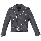 Kids Leather Jackets - Kids Motorcycle Leather Jacket KJ742