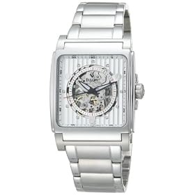Bulova Mens Automatic White Dial Bracelet Watch #96A107 by Bulova