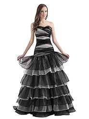Organza Dropped   Waistline Lace Tiered Beaded Sweetheart Floor Length Mermaid Prom Dress 