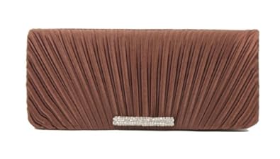Scarleton Satin Flap Clutch With Crystals H3017