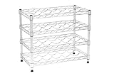 Seville Classics SHE05120 20-Bottle Chrome Wine Rack