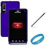 Magic Blue 2 Piece Protective Snap-On Hard Case Cover for Motorola Droid 3  ....
