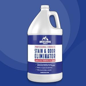 Pet Odor Eliminator & Pet Urine Cleaner: Professional Strength Enzyme Cleaner - More Powerful Than Natures Miracle Urine Destroyer - Best Odor Eliminator - Cat Urine Odor Remover and Dog Urine Remover- Pet Stain Remover - Best Urine Neutralizer Pets Supplies - Carpet Cleaner Pet Urine Smell Remover - Home and Automotive Upholstery Cleaner - Urine Gone Permanently - Eliminate Dogs & Cats Odor - GUARANTEED to Get Urine Off and Leave Zero Odor and Stink Free - Great Pet Deodorizer to Remove Odors Out of Small Animal Cages - 1 Gallon