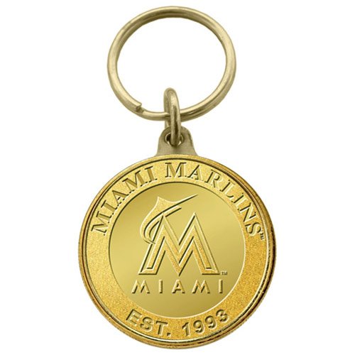 Miami Marlins Bronze Coin Keychain ()