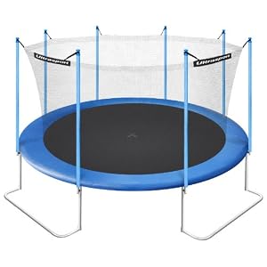 Ultrafit Jumper trampoline de jardin 430 cm avec filet de sécurité / 4 pieds - Conforme aux DERNIÈRES directives en matière de sécurité Modèle 2011 - jusqu'à 180kg Ultrafit Jumper trampoline de jardin 430 cm avec filet de sécurité / 4 pieds - Conforme aux DERNIÈRES directives en matière de sécurité Modèle 2011 - jusqu'à 180kg