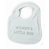 Baby Boy - Mummys Little Boy Design Embroidered Bib with Velcro Strap (One Size) (White)