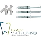 Optimized 30cc 44% Strongest Professional Strength Carbamide Peroxide Teeth Whitening Gel Syringe Kit + Thermoform Trays with Shade Card