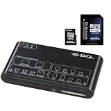 PLANEX 多メディア対応カードリーダー・ライター/microSDHCカード4GB付 (携帯万能Lite/抹消プロ) PL-CR30U4GB