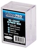 1 (One) 2-Pack of Ultra-Pro 2 Piece Slider Box (50 Count) Baseball Card Storage Box