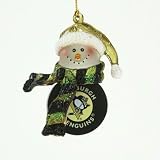 Pittsburgh Penguins Striped Acrylic Power Play Ornament (Set of 4)