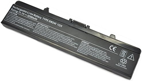 New 6 Cell GW240 RN873 X284G Replacement Laptop Battery for Dell Inspiron 1525 1526 1545 1546, Dell Vostro 500