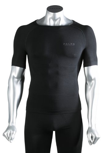 FALKE Herren/uni Sport-Unterw&auml;sche Skiing Athletic Fit Shortsleeved Shirt, black, M, 33502 Preisvergleich