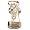 GUESS Women's Vino Sandal,Gold,9.5 M