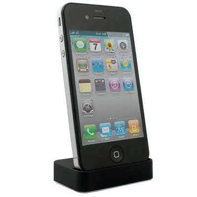 Black Dock Cradle Docking Station for Apple IPHONE 4 4G