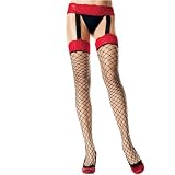 Lycra Fence Net Garter Garter and Bow Down with the color contrast top stockings and socks Lycra Fence Net Garter Garter and Bow Down with the color contrast top stockings and socks