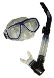 Silicone Pro Snorkel & Mask Set Blue