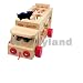AUTO STECKSPIEL FORMEN SORTIEREN TIERE HOLZ PUZZLE NEU