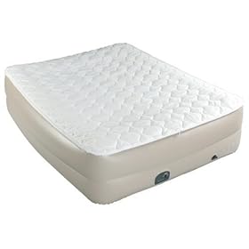 Coleman Queen Double-High Pillow-Top Airbed with Built-In Pump