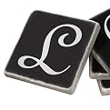 Marble Coaster Set L - Black